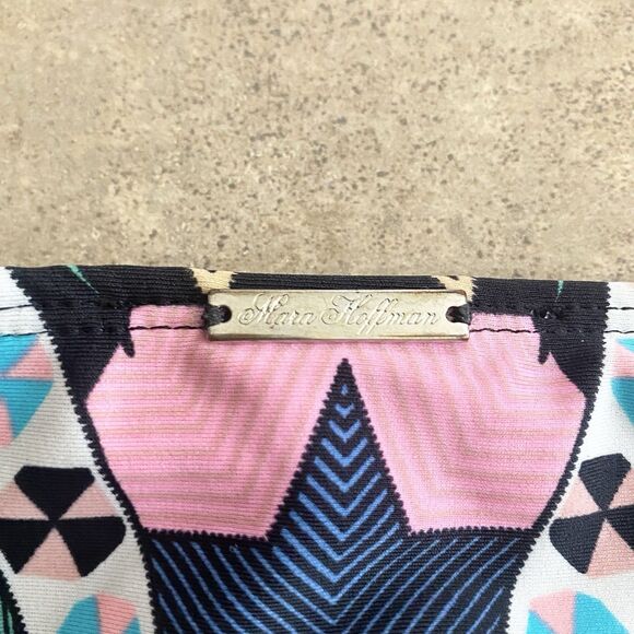 Mara Hoffman Womens Size Medium Geometric Bikini Swim Bottom Black Multicolor - Picture 5 of 7